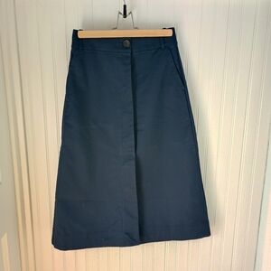 Everlane Navy Blue Women's Midi Skirt Size 00